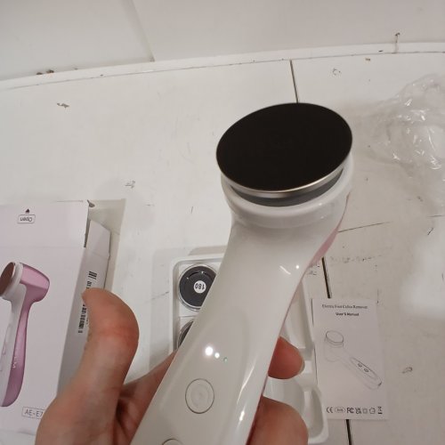 APRELM PROFESSIONAL RECHARGEABLE ELECTRIC FOOT CALLUS REMOVER - 3 SPEED - ELECTRIC FOOT FILE (PINK) - (MODEL: AE-E7) image 2