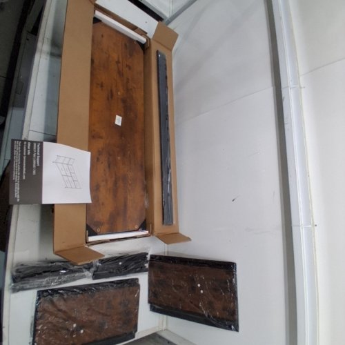 SWEETCRISPY 7-DRAWER DRESSER WITH FABRIC DRAWERS - 39" X 12" X 30" - RUST BROWN - (MODEL: CAB-7BC-V2-RUST) image 2