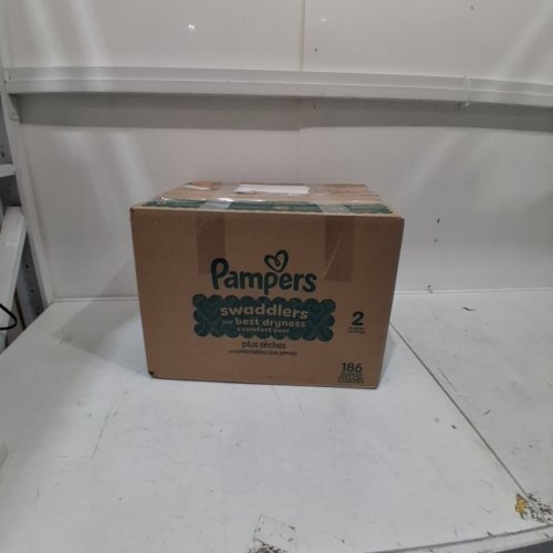 186PK PAMPERS SWADDLERS DISPOSABLE DIAPERS - SIZE 2 image 3