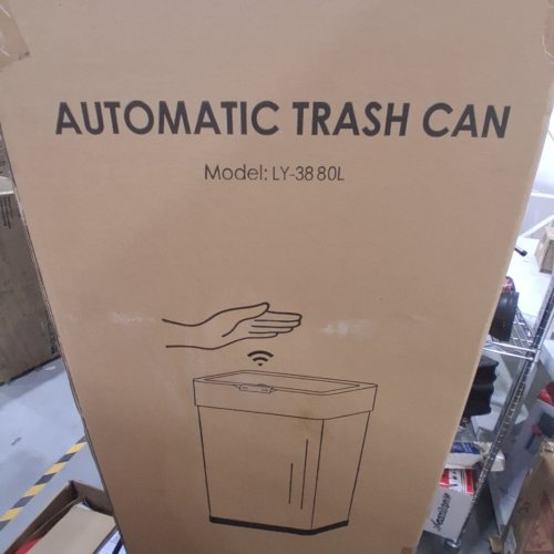 TOUCHLESS AUTOMATIC MOTION SENSOR TRASH CAN - 80L - SILVER (MODEL: LY-38) image 3