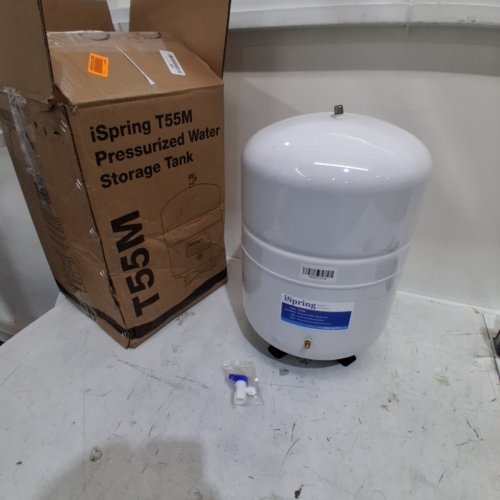 ISPRING RESIDENTIAL PRESSURIZED WATER STORAGE TANK FOR REVERSE OSMOSIS (RO) SYSTEMS , 5.5 GALLON - WHITE (MODEL: T55M) image 2