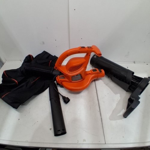 BLACK+DECKER 3-IN-1 VACPACK CORDED ELECTRIC LEAF BLOWER, VACUUM & MULCHER WITH BACKPACK BAG - 250MPH - 400CFM - BLACK/ORANGE (MODEL: BEBL7000) image 3