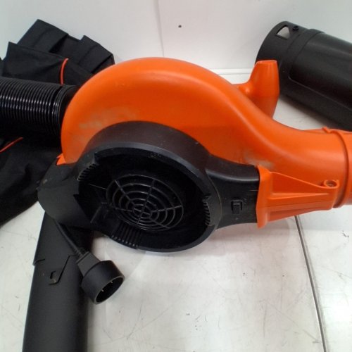 BLACK+DECKER 3-IN-1 VACPACK CORDED ELECTRIC LEAF BLOWER, VACUUM & MULCHER WITH BACKPACK BAG - 250MPH - 400CFM - BLACK/ORANGE (MODEL: BEBL7000) image 4