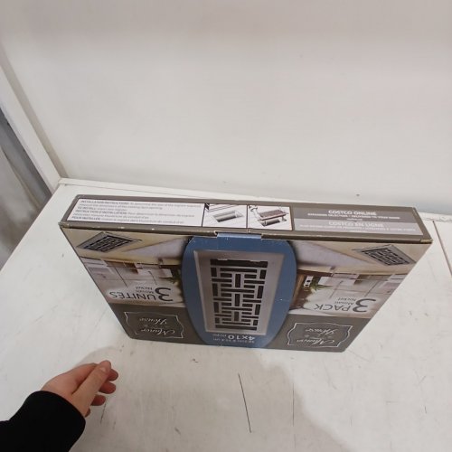 3PK MANOR HOUSE ORIENTAL FLOOR REGISTER VENT COVERS - 3" X 10" - BRUSHED NICKEL (MODEL: 7896310) image 3