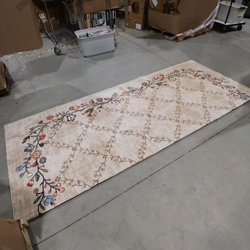 GARVEE BOTANICAL FLORAL PRINT AREA RUG - 8FT X 10FT - BEIGE/FLORAL image 2