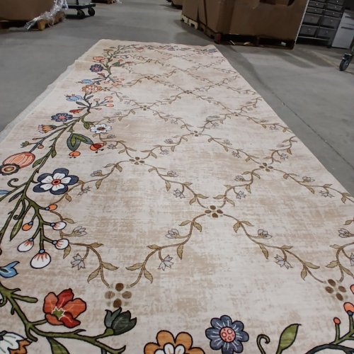 GARVEE BOTANICAL FLORAL PRINT AREA RUG - 8FT X 10FT - BEIGE/FLORAL image 4