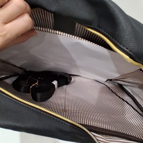 TAYGEER LAPTOP BAG/BRIEFCASE TOTE BAG - 17" - BLACK image 3