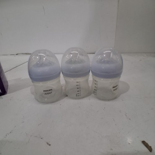 3PK PHILIPS AVENT NATURAL BABY BOTTLE - 4OZ - CLEAR image 2