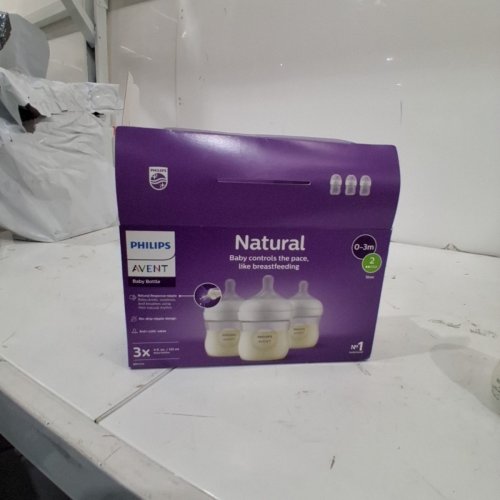 3PK PHILIPS AVENT NATURAL BABY BOTTLE - 4OZ - CLEAR image 3