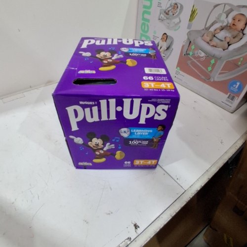 66PK BOY'S PULLUPS MICKEY MOUSE DIAPERS - SIZE 3T-4T image 2