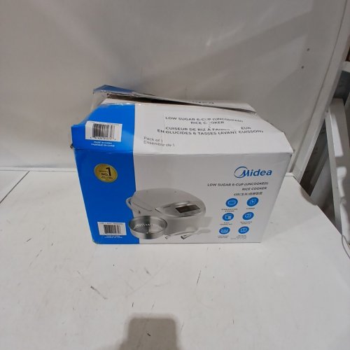 MIDEA LOW SUGAR FUNCTION RICE COOKER WITH STAINLESS STEEL STEAMER - 6 CUP - WHITE (MODEL: 1993090) image 6