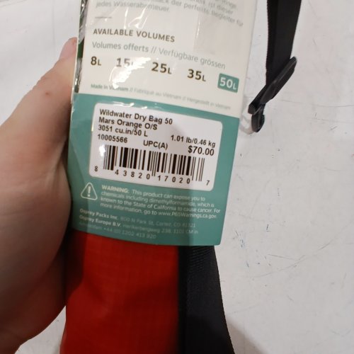 OSPREY WILDWATER DRY BAG - 50 L - MARS ORANGE image 2