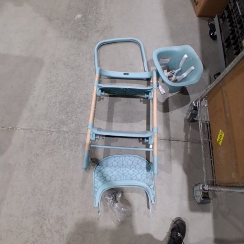 EVENFLO RIGHT SEAT MULTISTAGE HIGHCHAIR - 100LBS MAX - SAGE GREEN (MODEL: HC100122529) image 2