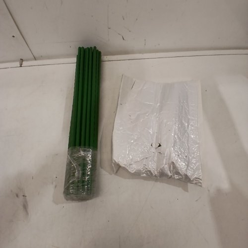 33PK GARDEN PLANT SUPPORT TRELLIS STAKE RODS - 16" - GREEN image 3