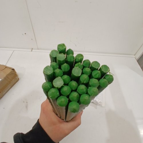 33PK GARDEN PLANT SUPPORT TRELLIS STAKE RODS - 16" - GREEN image 5