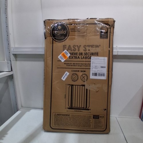 REGALO EASY STEP EXTRA WIDE SAFETY GATE - 29 - 49" X 30" - BLACK (MODEL: 1164 EB DS) image 4