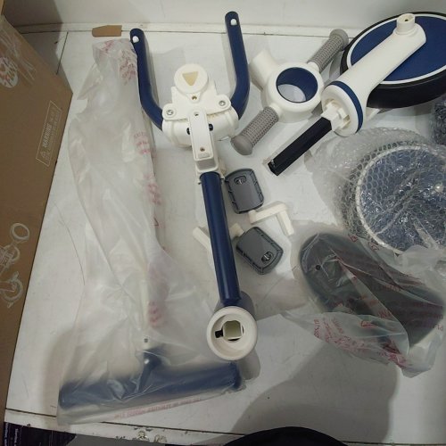 LOL-FUN TRICYCLE FOR TODDLERS WITH PARENT STEERING PUSH HANDLE - NAVY/WHITE (MODEL: L00112) image 4