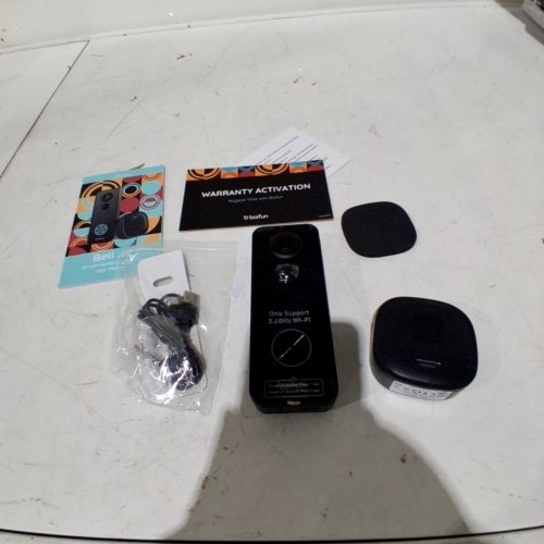 BOIFUN ULTRA-WIDE RANGE DOORBELL -180° WIDE VIEW - HUMAN DETECTION - BLACK (STYLE: BELL J7) image 3