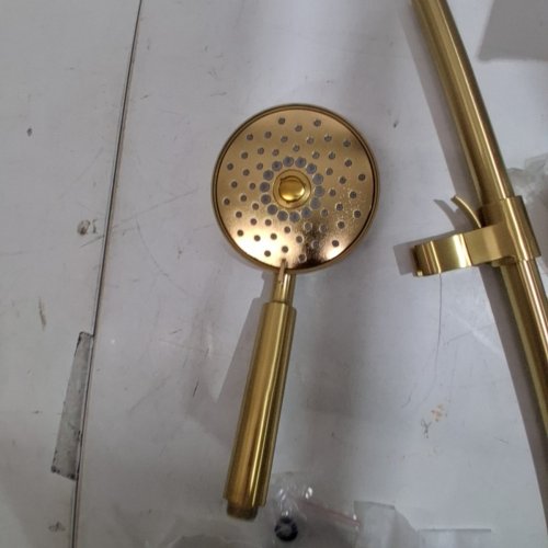 KOHLER PURIST HANDHELD SHOWERHEAD WITH 3 SPRAY SETTINGS, 1.75 GPM - VIBRANT BRUSHED MODERNE BRASS (MODEL: 22166-2MB) image 5