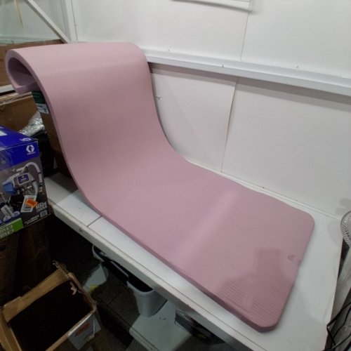 AMAZON BASICS EXTRA THICK EXERCISE YOGA MAT WITH CARRYING STRAP - 72" X 22" X 1"- ROSE/ PINK (MODEL: GYCOYM-PK) image 2