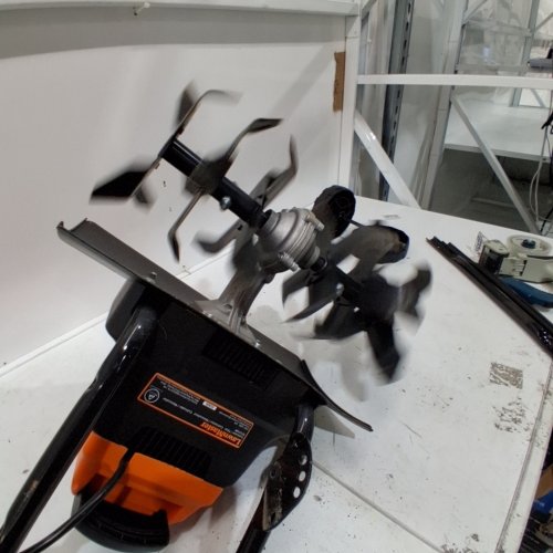 LAWNMASTER ELECTRIC TILLER - 12-AMP - 16” BLADE - ORANGE/BLACK (MODEL: TE1216M) image 2