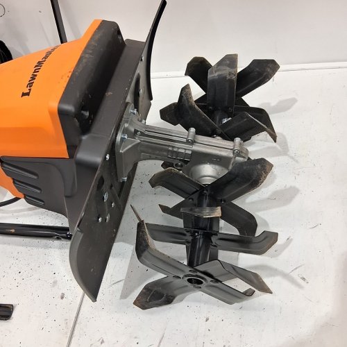 LAWNMASTER ELECTRIC TILLER - 12-AMP - 16” BLADE - ORANGE/BLACK (MODEL: TE1216M) image 4
