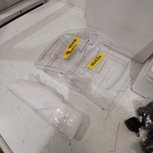 3PK VEVOR RICE BUCKET, INGREDIENT/FLOUR BINS WITH WHEELS, 6.6GAL - WHITE (MODEL: ‎ISB16899) image 3