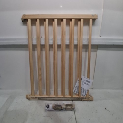 EVENFLO WALK-THRU TOP OF STAIRS EXTRA WIDE BABY & PET GATE - 32" X 30" - 48" - NATURAL WOOD BROWN (MODEL: 1050500 1050) image 2