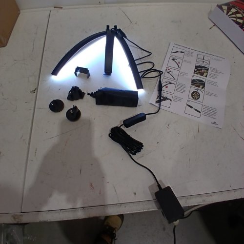 MISSION FOLDING PORTABLE DARTBOARD LIGHT - BLACK (MODEL: TORUS 100) image 2