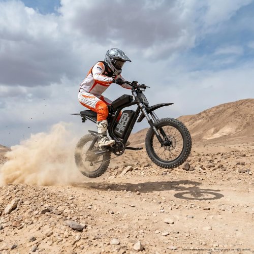 HIKEEP ELECTRIC FAT TIRE DIRT BIKE MOTERCYCLE BICYCLE - 3000W - 52 V - 40 AH - 20" - BLACK (MODEL: ‎K6-S-002) image 2
