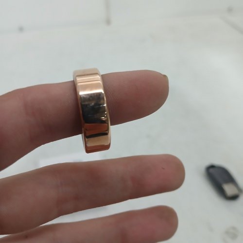 UNISEX SMART RING WEARABLE FITNESS/HEALTH TRACKER WITH COMPANION APP - US SIZE 12 - ROSE GOLD image 4