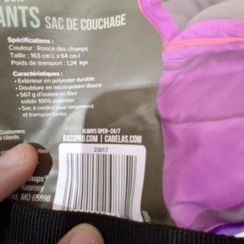 BPS KIDS WARM MUMMY SLEEPING BAG - FOR TEMPERATURE -1°C- DEWBERRY/PURPLE (MODEL: 2385850) image 2