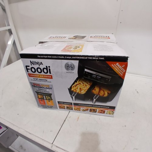 NINJA FOODI 5-IN-1 6QT 2-BASKET AIR FRYER WITH DUAL ZONE TECHNOLOGY - BLACK (MODEL: DZ090C) image 10