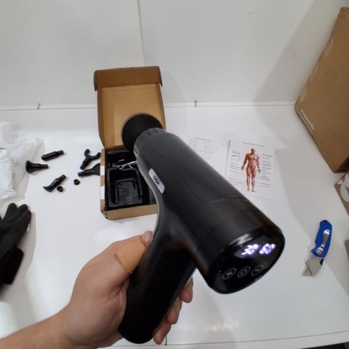 GVBER DEEP TISSUE HANDHELD MASSAGE GUN - 6 ATTACHMENT HEADS - 30 SPEED - BLACK (MODEL: X6) image 3
