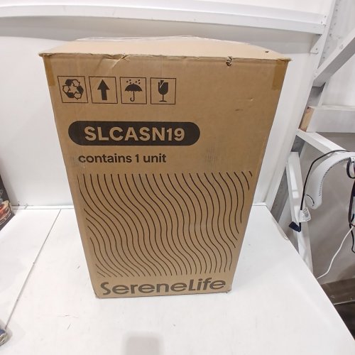 SERENELIFE PORTABLE SINK WITH WATER TANK AND ROLLING WHEELS - 4.4GAL - WHITE- (MODEL:‎SLCASN19) image 5