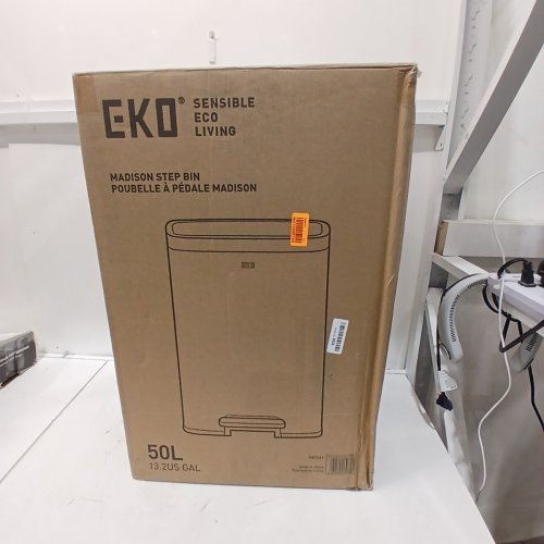 EKO MADISON STEP TRASH CAN - 50L -MATTE STAINLESS / GREY (MODEL: EK9361) image 6