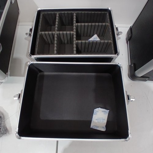 YAHEETECH 4-IN-1 ROLLING MAKEUP TRAIN CASE COSMETIC TRAVEL CASE - 13.5" X 10" X 31" - BLACK (MODEL: 591481) image 3