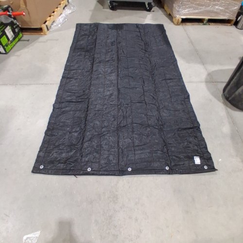 TORIBIO DOOR SOUND ABSORBING BLANKET, LARGE SOUND DAMPENING BLANKET - 96" X 80" - BLACK image 2