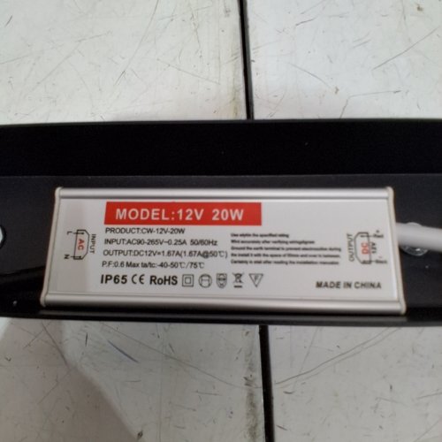 MODERN WATERPROOF METAL LONG WALL SCONCE LIGHT FIXTURE - 12V 20W - 24" - BLACK (MODEL: CW-12 V-20W) image 2