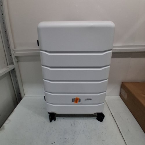 SWEETCRISPY HARDSHELL EXPANDABLE LUGGAGE SUITCASE WITH SPINNER WHEELS & TSA LOCK - 28" - WHITE/BLACK (MODEL: XLX-28WT) image 2