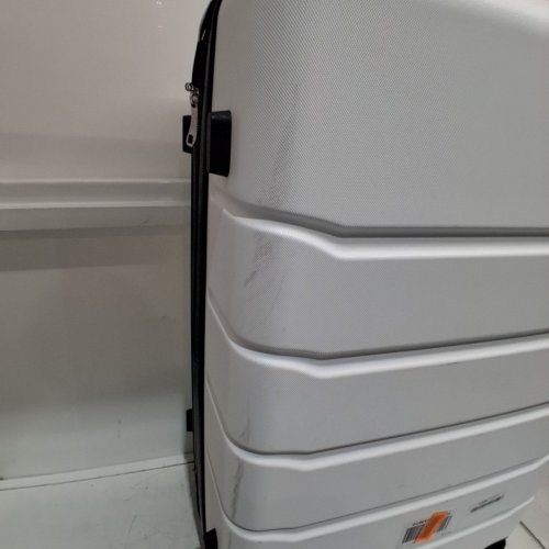 SWEETCRISPY HARDSHELL EXPANDABLE LUGGAGE SUITCASE WITH SPINNER WHEELS & TSA LOCK - 28" - WHITE/BLACK (MODEL: XLX-28WT) image 3