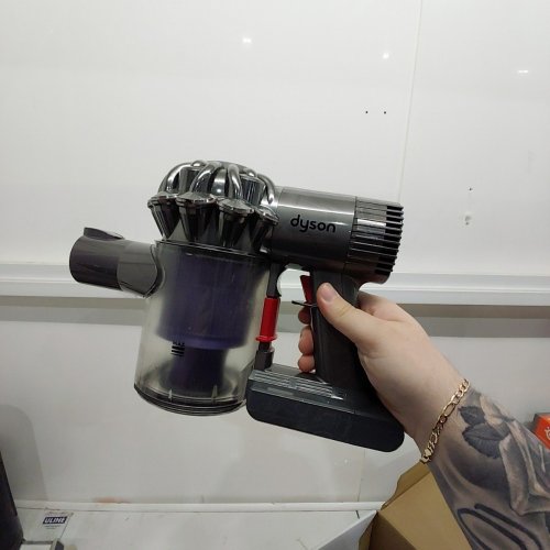 DYSON V6 CORDLESS STICK VACUUM WITH HEPA FILTRATION - PURPLE/SILVER image 3