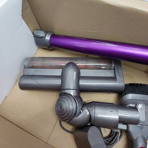 DYSON V6 CORDLESS STICK VACUUM WITH HEPA FILTRATION - PURPLE/SILVER image 6