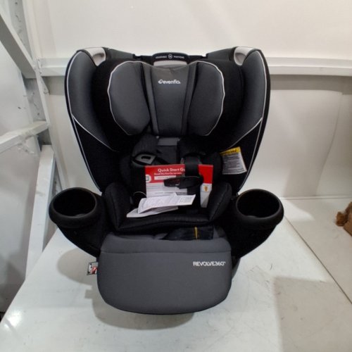 EVENFLO REVOLVING CONVERTIBLE CAR SEAT - 4-120 LBS - BLACK AND GRAY (MODEL: CS360112405C) image 3