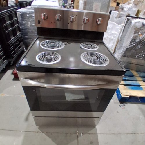ELEMENT ELECTRIC RANGE WITH ADJUSTABLE OVEN RACK - 5.0 CU. FT - 30" - STAINLESS STEEL / BLACK (MODEL:EECR34MES-CA) image 2