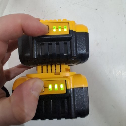 2PK KIGWOF 12AH REPLACEMENT BATTERY FOR DEWALT 20V - YELLOW/BLACK image 2