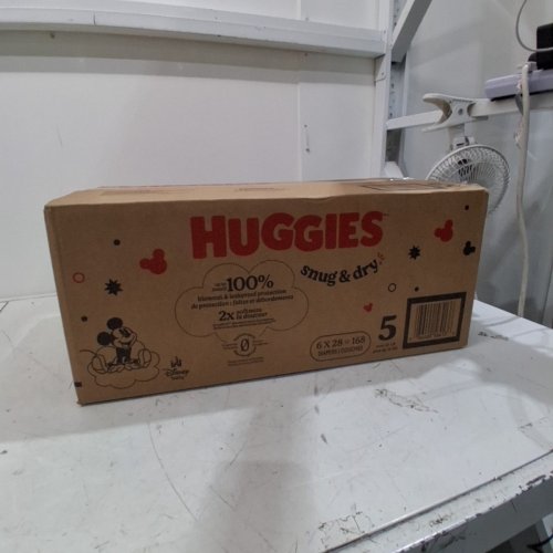168PK BABY DISNEY HUGGIES SNUG AND DRY DIAPERS - SIZE 5 - MICKEY MOUSE image 2