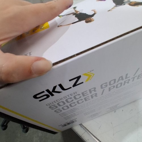 SKLZ QUICKSTAR SOCCER GOAL - 8FT X 5FT - WHITE/YELLOW/BLACK (MODEL: 1996707) image 4