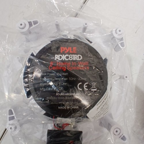 POLK AUDIO RC80I 2-WAY PREMIUM IN-CEILING 8" ROUND SPEAKERS (PAIR), PERFECT FOR DAMP AND HUMID INDOOR/OUTDOOR PLACEMENT, (WHITE, PAINTABLE GRILLE) image 4