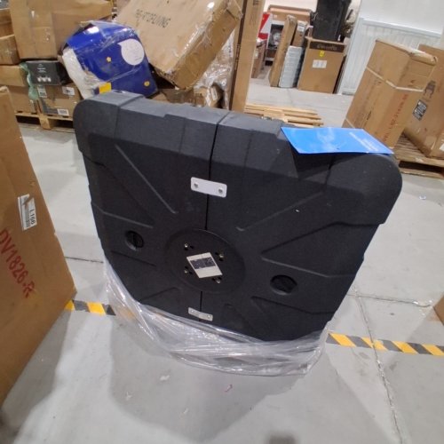 PELLEBANT SQUARE OUTDOOR UMBRELLA BASE WITH WHEELS - 260LBS, 34" X 33" X 8" - BLACK - (MODEL: UB024BLK) image 2